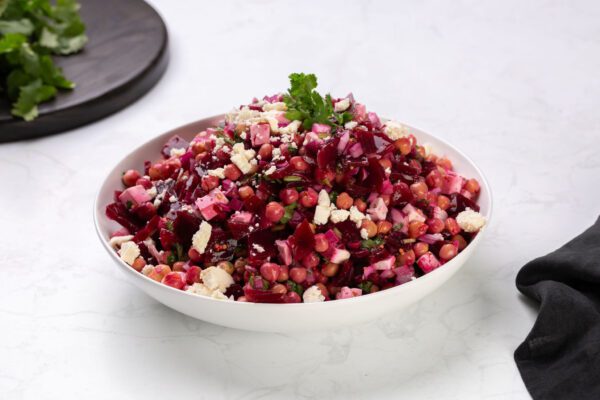 Baby Beet, Coriander, Chickpea & Feta Salad