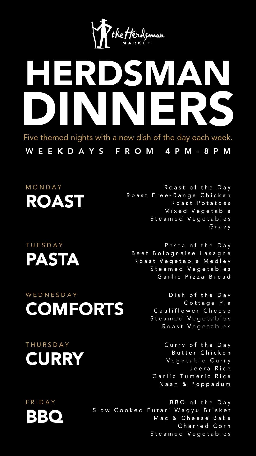 Deli Dinners NEW Herdsman Dinners Deli Dinners NEW Herdsman Dinners